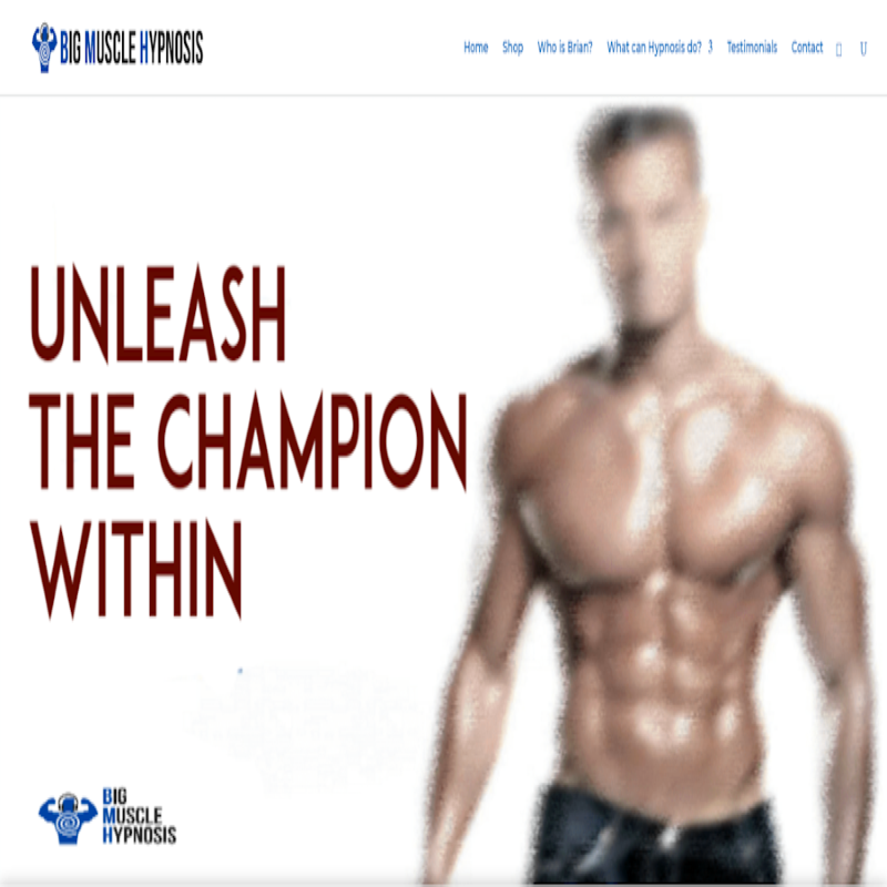 a male fitness model Big Muscle Hypnosis